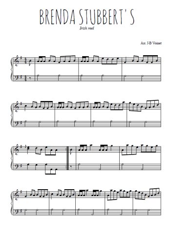 Téléchargez l'arrangement pour piano de la partition de Brenda Stubbert's en PDF
